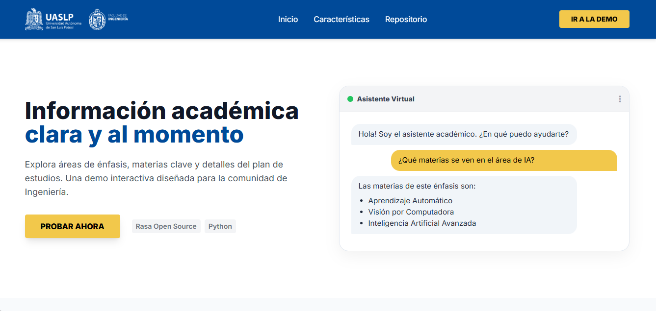 Chatbot front page
